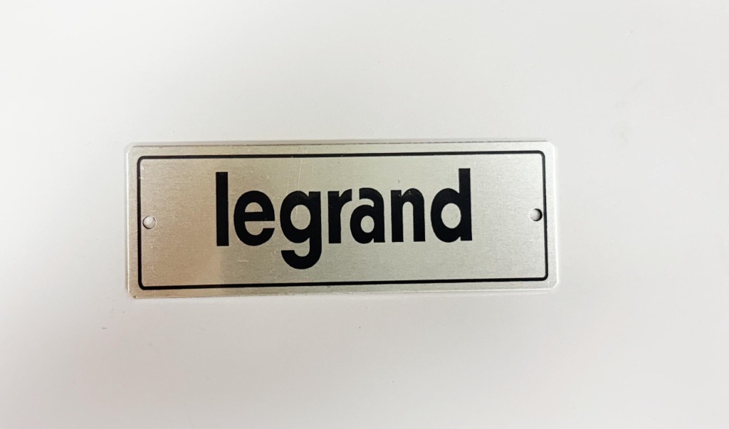 Legrand Branded Nameplate
